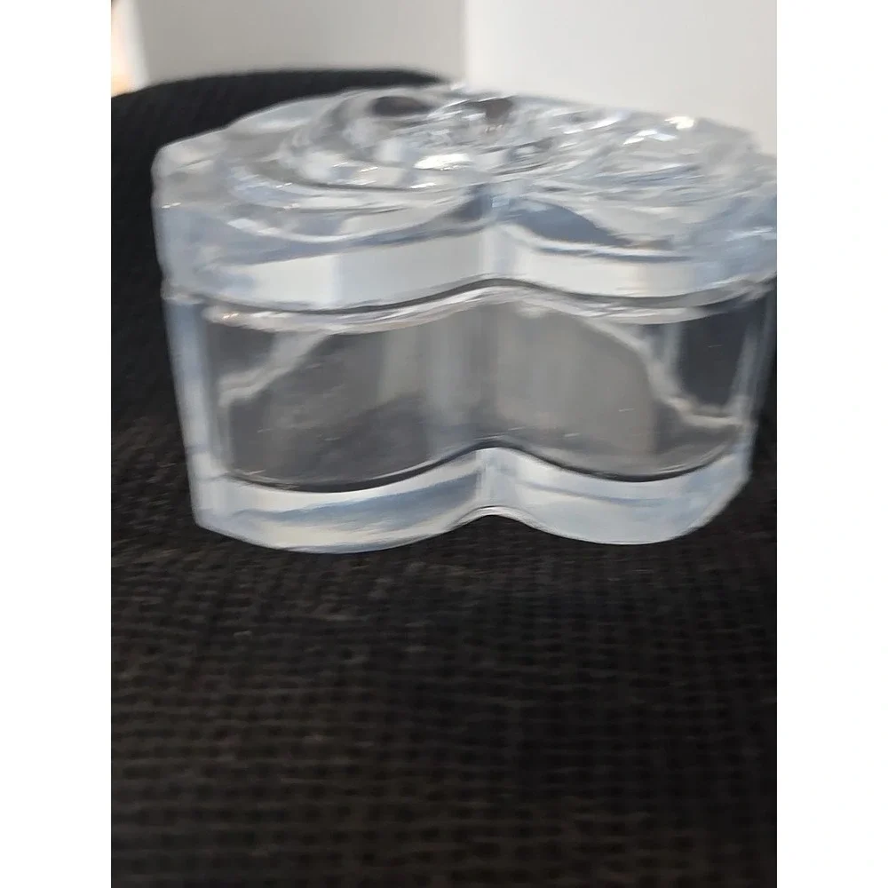 Handmade Resin Heart Shaped Trinket Box With Lid‎ Clear 771
